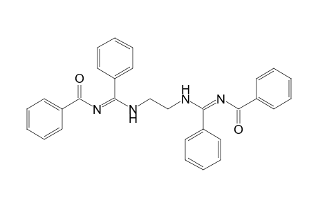 N-[(2-{[(Benzoylimino)phenylmethyl]amino}ethylamino)phenylmethylidene]benzamide