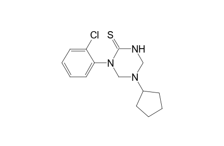 1,3,5-Triazine-2(1H)-thione, 1-(2-chlorophenyl)-5-cyclopentyltetrahydro-