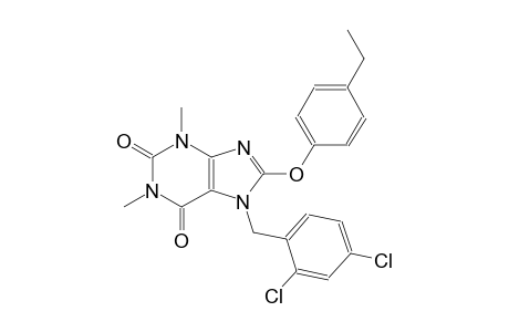 7-(2,4-dichlorobenzyl)-8-(4-ethylphenoxy)-1,3-dimethyl-3,7-dihydro-1H-purine-2,6-dione