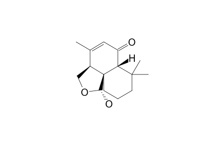 FUDECALONE;3,3A,6,6A,7,8,9,10-OCTAHYDRO-1-HYDROXY-4,7,7-TRIMETHYL-1H-NAPHTHO-[1,8A-C]-FURAN-6-ONE