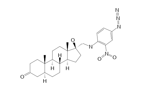 17-ALPHA-[(N-4-AZIDO-2-NITROPHENYL)-AMINOMETHYL]-17-BETA-HYDROXY-5-ALPHA-ANDROSTAN-3-ONE