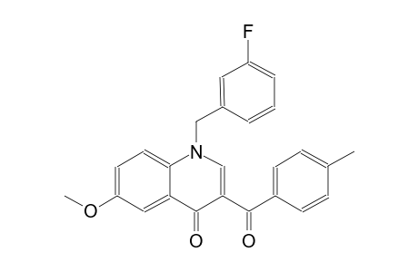 4(1H)-quinolinone, 1-[(3-fluorophenyl)methyl]-6-methoxy-3-(4-methylbenzoyl)-