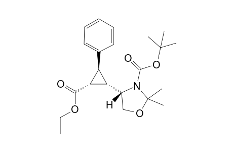 tert-Butyl 4(R)-[(1'S,2'R,3'S)-2'-(Ethoxycarbonyl)-3'-phenylcyclopropyl]-2,2-dimethyl-1,3-oxazolidin-3-carboxylate