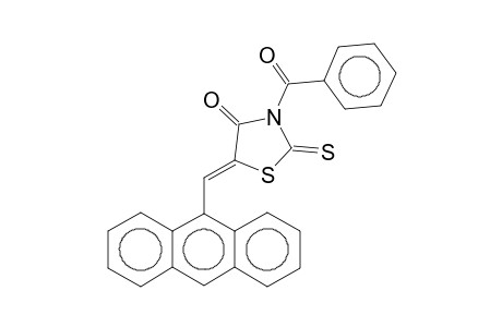 (5Z)-5-(9-anthracenylmethylidene)-3-benzoyl-2-sulfanylidene-4-thiazolidinone
