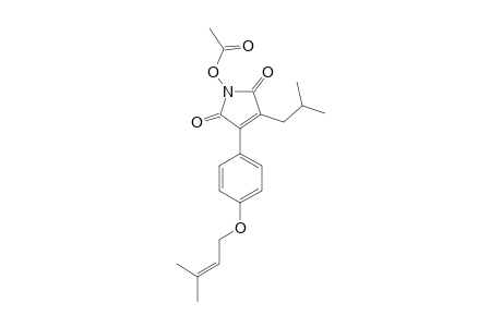 ANTROCINNAMOMIN_A;3-ISOBUTYL-4-[4-(3-METHYL-2-BUTENYLOXY)-PHENYL]-1-H-PYRROL-1-ACETOXYL_2,5-DIONE