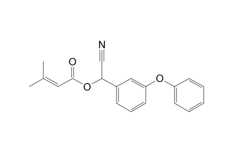 .alpha.-Cyano-3-phenoxybenzyl 3-Methyl-2-butenoate