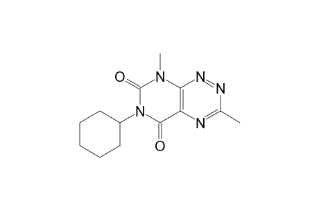 Pyrimido[5,4-e]-1,2,4-triazine-5,7(6H,8H)-dione,6-cyclohexyl-3,8-dimethyl-