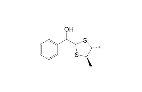 (trans)-4,5-Dimethyl-2-(.alpha.-hydroxybenzyl)-1,3-dithiolane