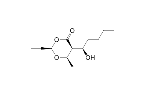 (1'R,2R,5S,6R)-2-tert-butyl)-5-(1'-hydroxypentyl)-6-methyl-1,3-dioxan-4-on
