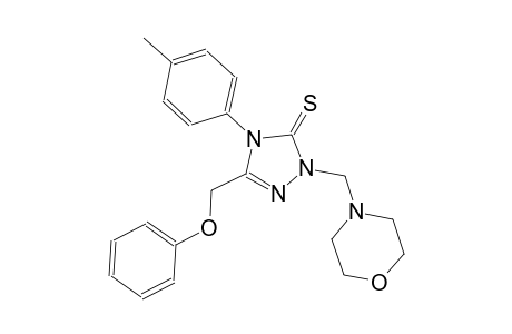 4-(4-methylphenyl)-2-(4-morpholinylmethyl)-5-(phenoxymethyl)-2,4-dihydro-3H-1,2,4-triazole-3-thione