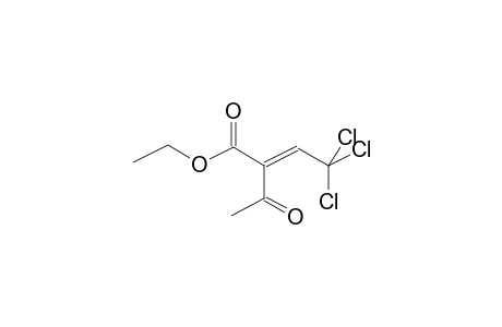 ETHYL 4,4,4-TRICHLORO-2-ACETYLBUT-2(E)-ENOATE