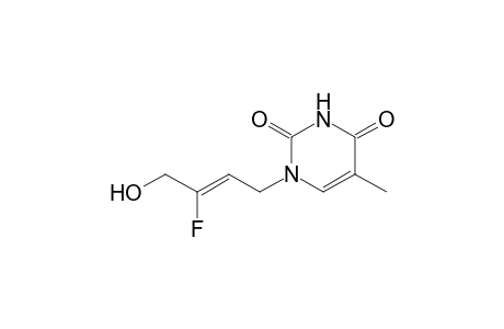 1-[(Z)-3-fluoranyl-4-oxidanyl-but-2-enyl]-5-methyl-pyrimidine-2,4-dione