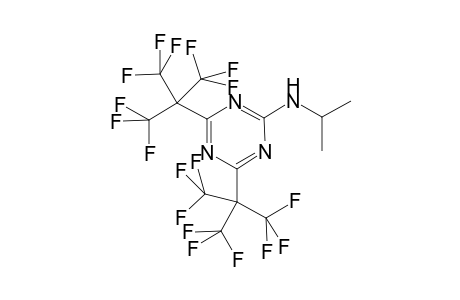 N-Isopropyl-4,6-bis[2,2,2-trifluoro-1,1-bis(trifluoromethyl)ethyl]-1,3,5-triazin-2-amine