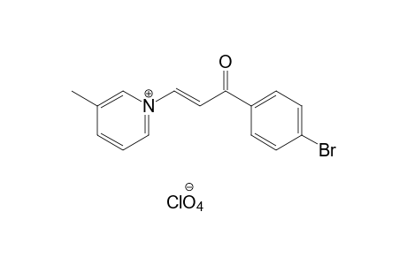 trans-1-[3-(p-bromophenyl)-3-oxopropenyl]-3-picolinium perchlorate