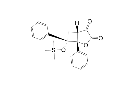 (1R*,5S*,7S*)-1,7-DIPHENYL-7-TRIMETHYLSILYLOXY-2-OXABICYCLO-[3.2.0]-HEPTANE-3,4-DIONE