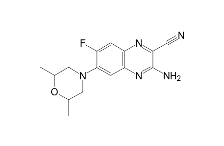 2-Quinoxalinecarbonitrile, 3-amino-6-(2,6-dimethyl-4-morpholinyl)-7-fluoro-