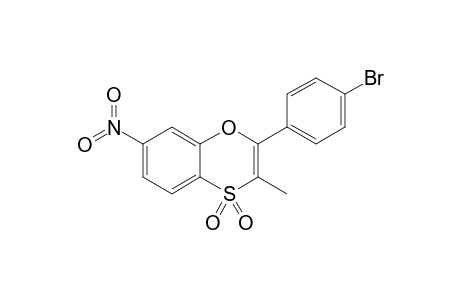 2-(p-Bromophenyl)-3-methyl-7-nitro-1,4-benzoxathiine-4,4-dioxide