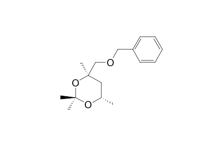 (4S,6R)-4-(BENZYLOXYMETHYL)-2,2,4,6-TETRAMETHYL-1,3-DIOXANE