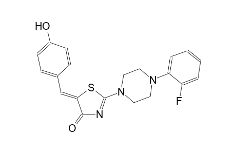 (5Z)-2-[4-(2-fluorophenyl)-1-piperazinyl]-5-(4-hydroxybenzylidene)-1,3-thiazol-4(5H)-one