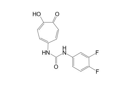 N-(3,4-Difluorophenyl)-N'-(5-tropolonyl)urea