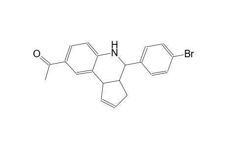 1-[4-(4-bromophenyl)-3a,4,5,9b-tetrahydro-3H-cyclopenta[c]quinolin-8-yl]ethanone