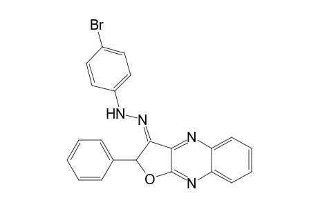 Furo[2,3-b]quinoxalin-3(2H)-one, 2-phenyl-, (4-bromophenyl)hydrazone