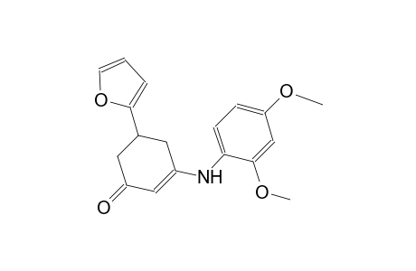 2-cyclohexen-1-one, 3-[(2,4-dimethoxyphenyl)amino]-5-(2-furanyl)-