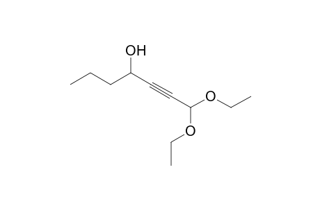 7,7-Diethoxy-5-heptyn-4-ol