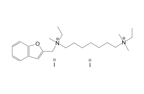 N~1~-(1-benzofuran-2-ylmethyl)-N~1~,N~7~-diethyl-N~1~,N~7~,N~7~-trimethyl-1,7-heptanediaminium diiodide
