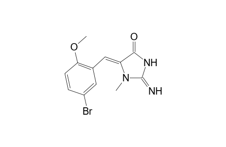 (5Z)-2-amino-5-(5-bromo-2-methoxy-benzylidene)-1-methyl-2-imidazolin-4-one