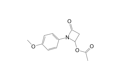 2-Azetidinone, 4-(acetyloxy)-1-(4-methoxyphenyl)-