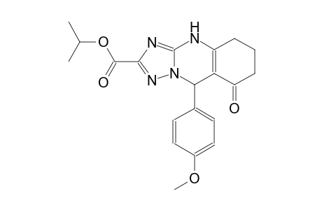 isopropyl 9-(4-methoxyphenyl)-8-oxo-4,5,6,7,8,9-hexahydro[1,2,4]triazolo[5,1-b]quinazoline-2-carboxylate