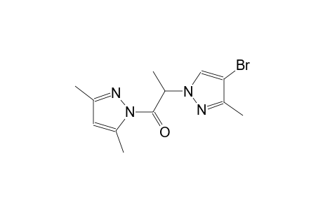 4-bromo-1-[2-(3,5-dimethyl-1H-pyrazol-1-yl)-1-methyl-2-oxoethyl]-3-methyl-1H-pyrazole