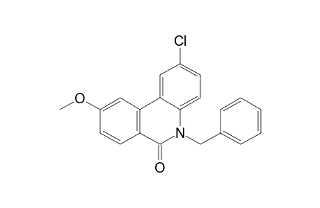2-Chloro-9-methoxy-5-benzylphenanthridin-6-one