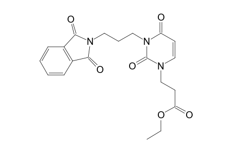 3-{3-[3-(1,3-Dioxo-1,3-dihydro-isoindol-2-yl)-propyl]-2,4-dioxo-3,4-dihydro-2H-pyrimidin-1-yl}-propionic acid ethyl ester