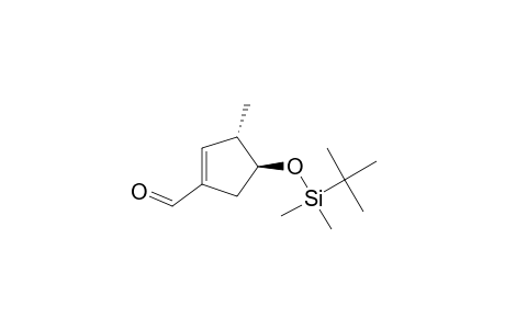 trans-(+-)-4-[[(1,1-Dimethylethyl)dimethylsilyl]oxy]-3-methyl-1-cyclopentencarboxaldehyde