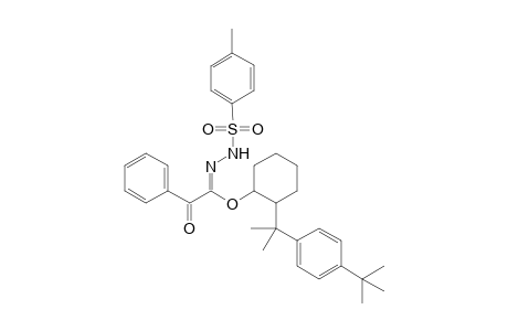 2-[1'-(4"-t-Butyl-phenyl)-1'-(methyl)-ethyl]-cyclohexyl 2-oxo-2-phenyl-acetate-tosylhydrazone