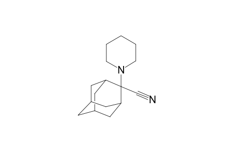 Tricyclo[3.3.1.1(3,7)]decane-2-carbonitrile, 2-(1-piperidinyl)-