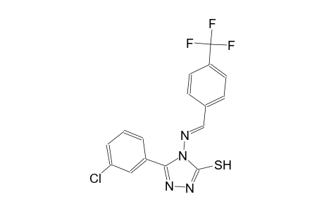 5-(3-chlorophenyl)-4-({(E)-[4-(trifluoromethyl)phenyl]methylidene}amino)-4H-1,2,4-triazol-3-yl hydrosulfide