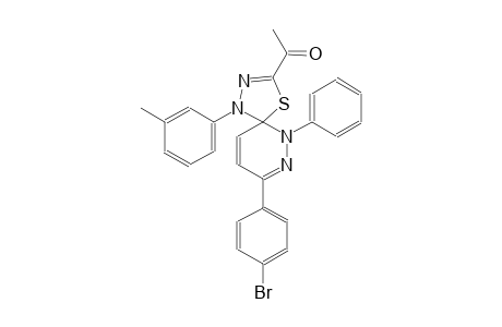 1-[8-(4-bromophenyl)-1-(3-methylphenyl)-6-phenyl-4-thia-1,2,6,7-tetraazaspiro[4.5]deca-2,7,9-trien-3-yl]ethanone