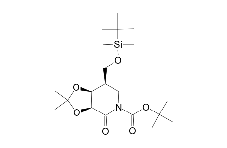 (3-S,4-S,5-R)-1-N-(TERT.-BUTOXYCARBONYL)-5-(TERT.-BUTYLDIMETHYLSILOXY)-METHYL-3,4-DIHYDROXY-3,4-O-ISOPROPYLIDENE-2-PIPERIDINONE