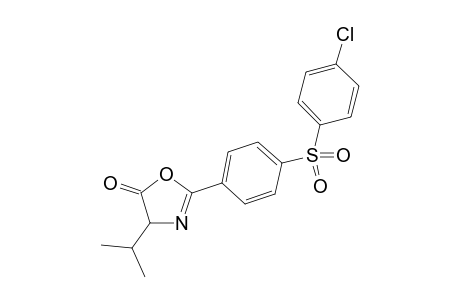 2-[4-(4-chlorophenylsulfonyl)phenyl]-4-isopropyl-1,3-oxazol-5(4H)-one