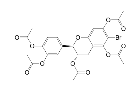 2H-1-Benzopyran-3,5,7-triol, 2-[3,4-bis(acetyloxy)phenyl]-6-bromo-3,4-dihydro-, triacetate, (2R-trans)-