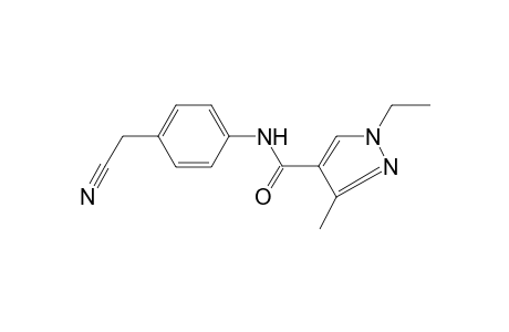 1H-Pyrazole-4-carboxamide, 1-ethyl-3-methyl-N-(4-cyanomethylphenyl)-