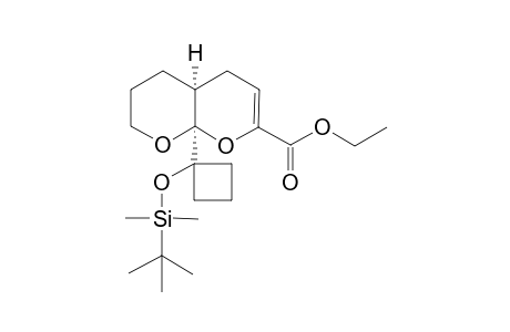 (4aS*,8aS*)-ethyl 8a-(1-((tert-butyldimethylsilyl)oxy)cyclobutyl)-4,4a,5,6,7,8ahexahydropyrano[2,3-b]pyran-2-carboxylate