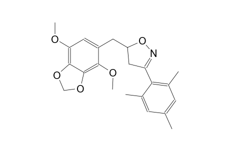 isoxazole, 5-[(4,7-dimethoxy-1,3-benzodioxol-5-yl)methyl]-4,5-dihydro-3-(2,4,6-trimethylphenyl)-