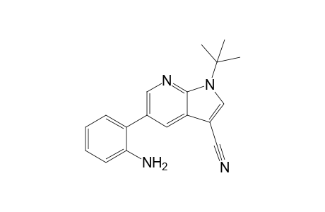 5-(2-Aminophenyl)-3-cyano-1-tert-butylpyrrolo[2,3-b]pyridine