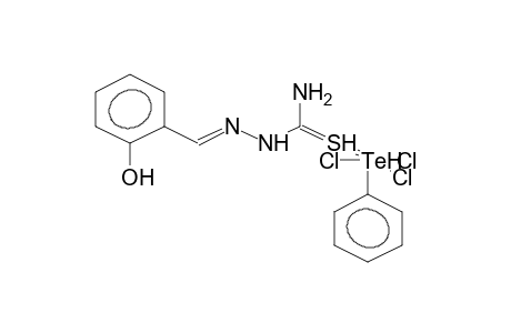 PHENYLTELLURIUMTRICHLORIDE-SALICYLALDEHYDETHIOSEMICARBAZONE COMPLEX