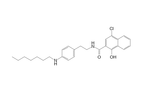2-Naphthalenecarboxamide, 4-chloro-N-[2-[4-(heptylamino)phenyl]ethyl]-1-hydroxy-