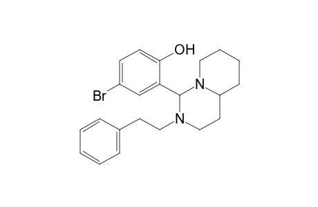 4-bromo-2-(octahydro-2-phenethyl-1H-pyrido[1,2-c]pyrimidin-1-yl)phenol